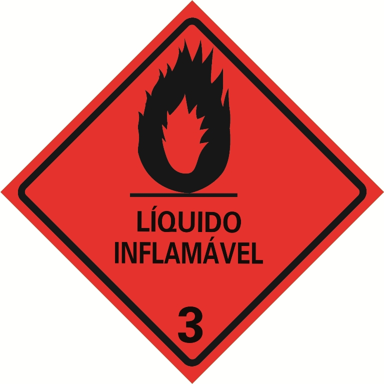 Etiqueta Líquido Inflamável - FOTO 1