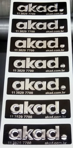 Etiqueta Adesiva em Relevo - FOTO 1