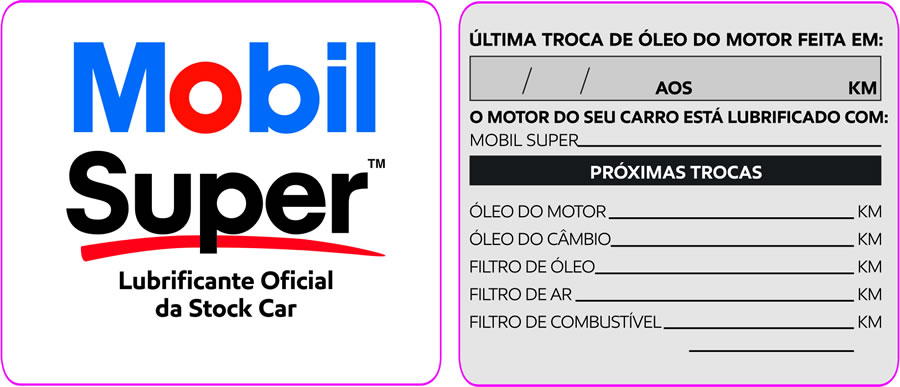 Etiqueta de Troca de Óleo - Adesivo - FOTO 1