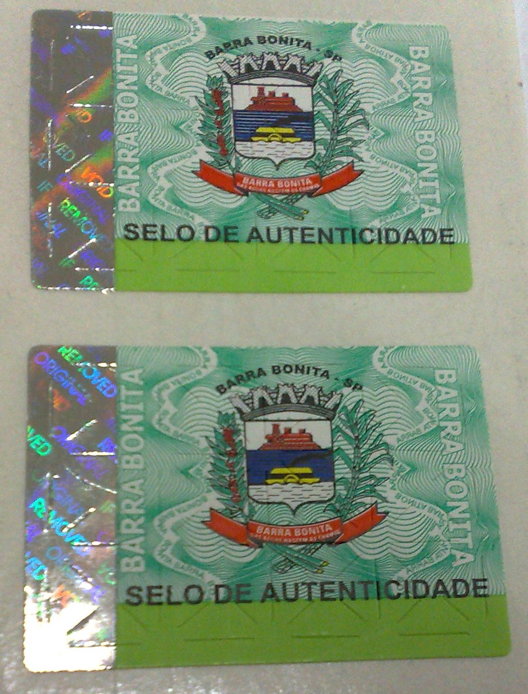 Etiquetas Adesivas de Segurança - FOTO 1