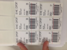 Etiqueta Couchê Duplo uso Adesiva - FOTO 2