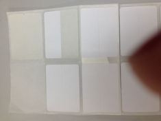 Etiqueta Couchê Duplo uso Adesiva - FOTO 4