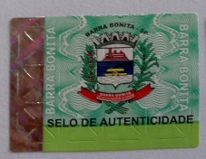 Selo de Segurança com Fundo Numismático