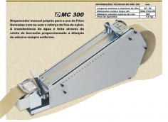 Aparelho Tobogã aplicador Fita Gomada com Reforço ou sem Reforço