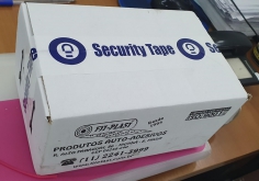 Fita de Empacotamento VOID Especial de Segurança - Branca e Azul - FOTO 2