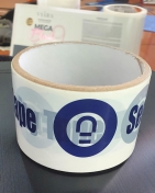 Fita de Empacotamento VOID Especial de Segurança - Branca e Azul - FOTO 7