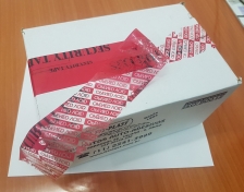 Fita de Empacotamento VOID Especial de Segurança - Vermelha e Preta