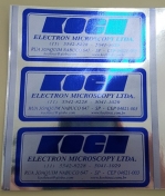 Rótulo Adesivo Metalizado Fundo Prata ou Dourado - FOTO 3